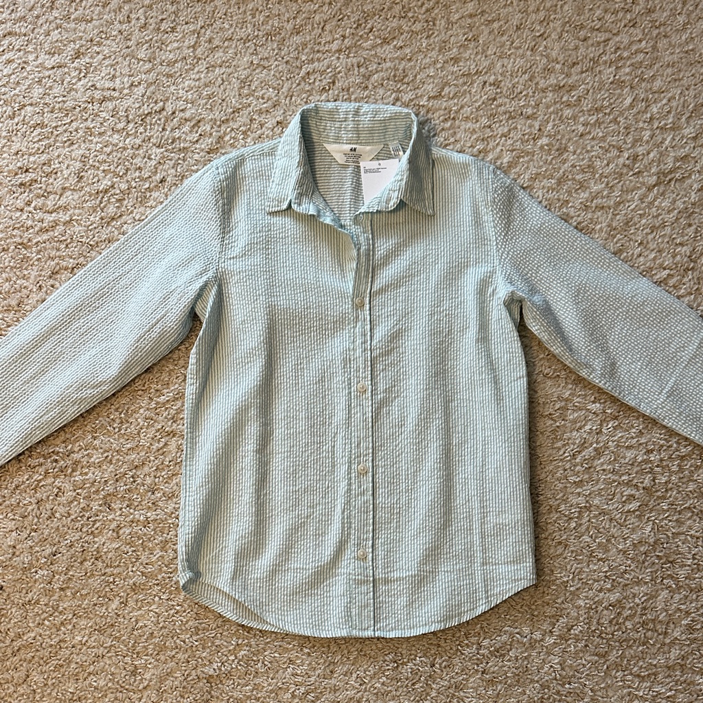 Brand New Boys Button Up HM Size 910